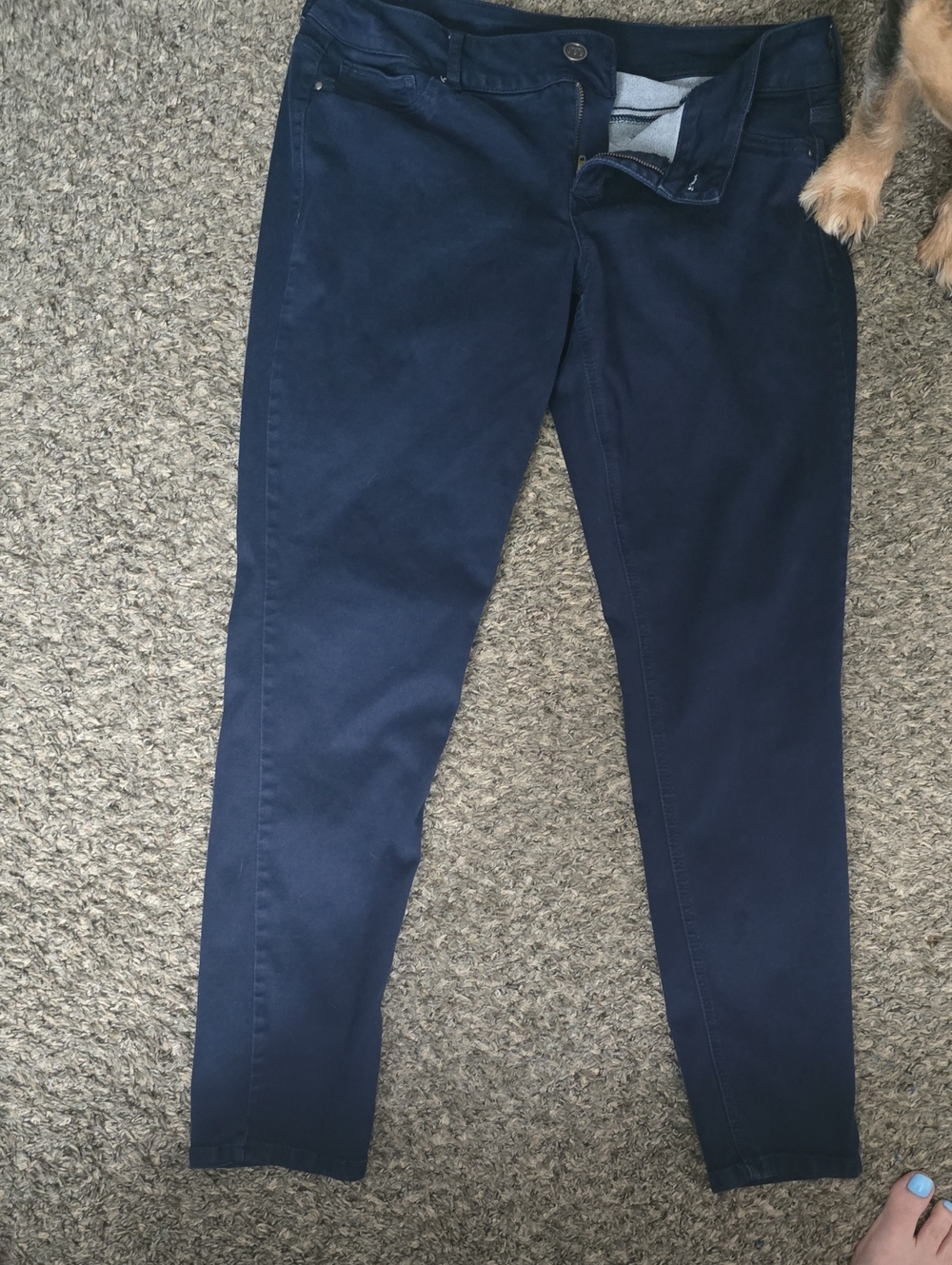 Maurices Navy Skinny Stretch Jeans